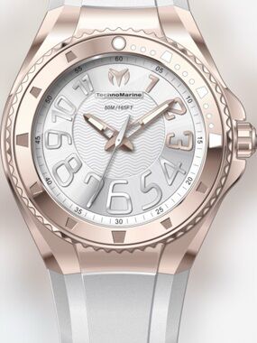 Technomarine Rose Gold and White Lusso Mare Unisex Watch 38MM